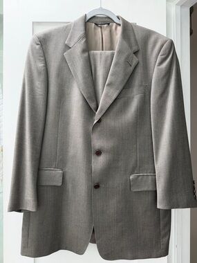 Hart Schaffner Marx Light Gray Men's Suit Jacket